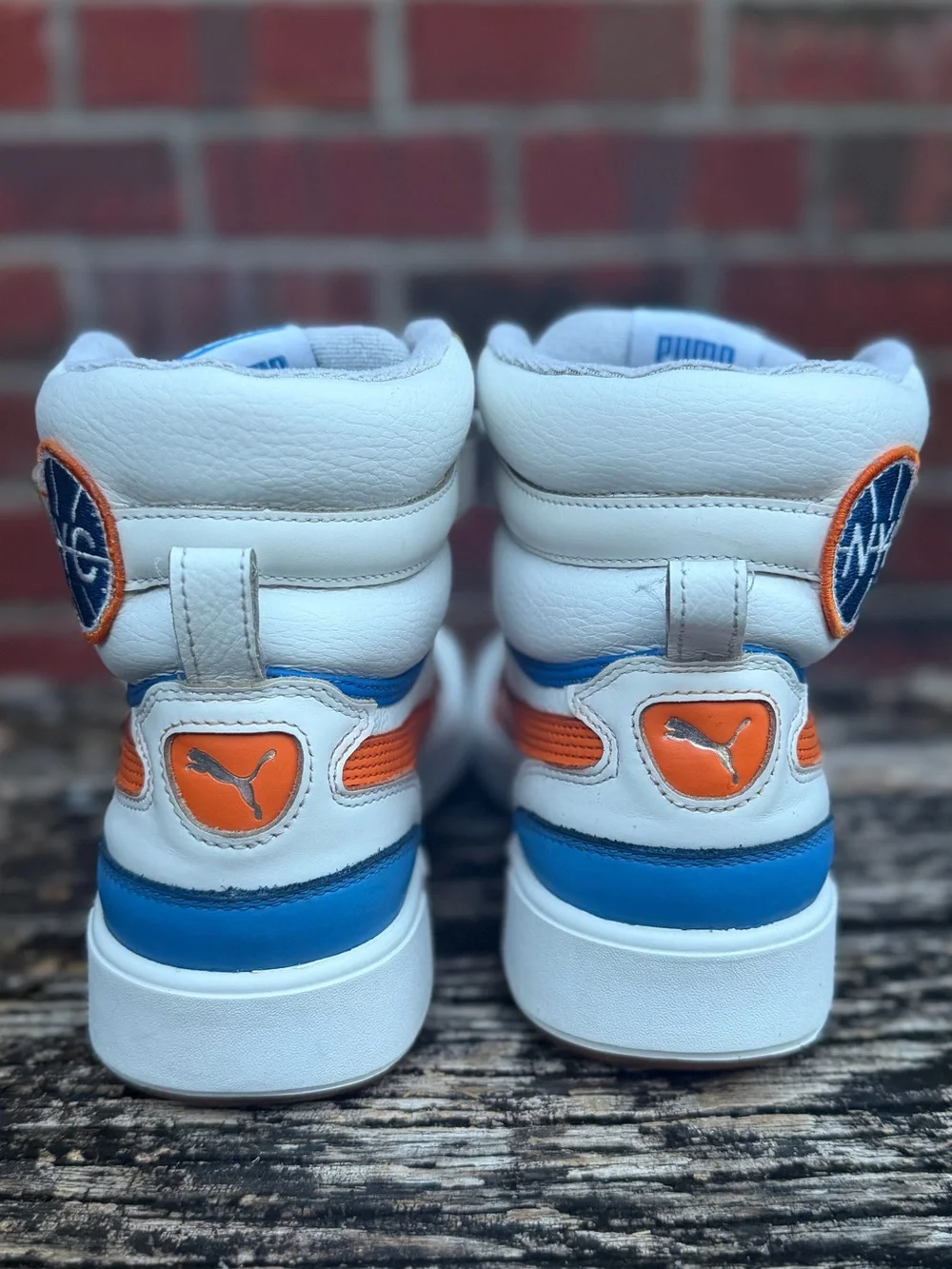 PUMA Basketball Sky LX Mid Athletic NYC Men’s Sz 9 New York Knicks NBA Sneakers